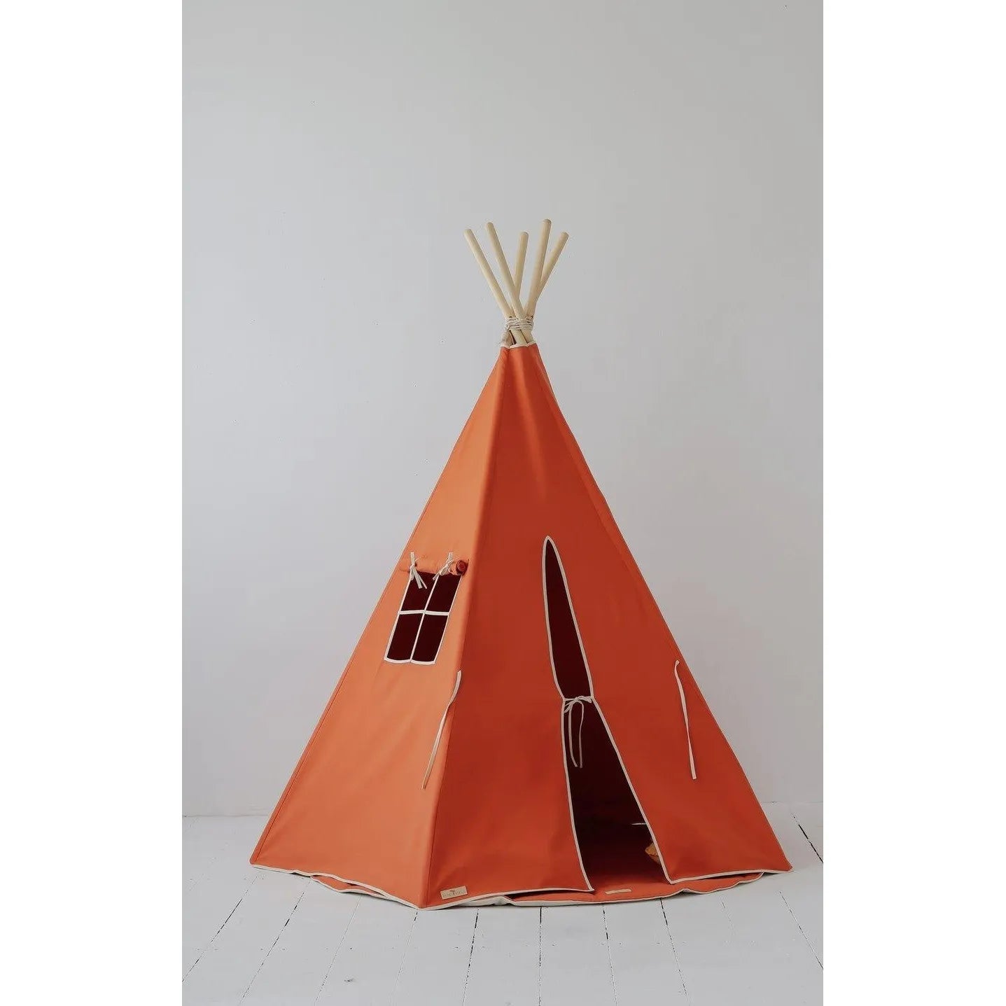AlixFurniture Tipi Enfant en Coton avec Fenêtre – Espace de Jeu Pliable et Portable