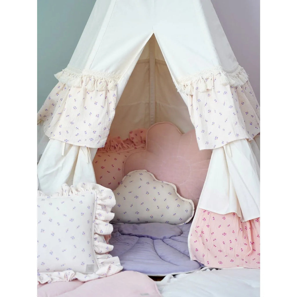 AlixFurniture Tente tipi à volants pour enfants