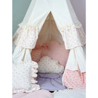 AlixFurniture Tente tipi à volants pour enfants
