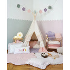 AlixFurniture Tente tipi à volants pour enfants